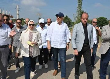 وزير الموارد المائية ونائبة محافظ الشرقية يتابعان حالة المنظومة المائية بالمحافظة