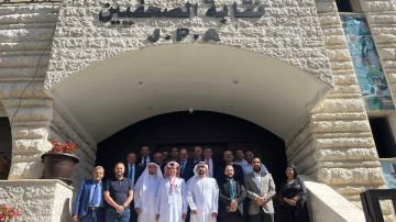 وفد من رؤساء نقابات الصحفيين العرب يبحث مع نقابة الصحفيين الأردنيين تعزيز التعاون المشترك