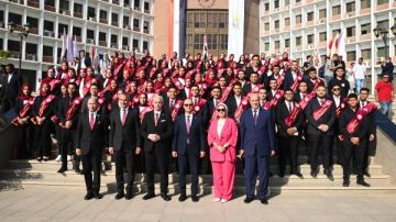 بتحية العلم .. انطلاق العام الدراسي الجديد بجامعة أسيوط