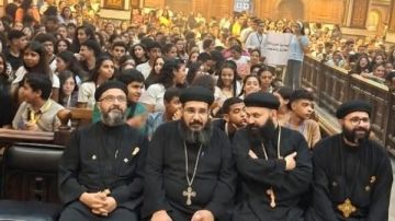 حفل ختام مهرجان إعدادي بكنيسة مارجرجس عين شمس الشرقية بحضور الأنبا أولوجيوس