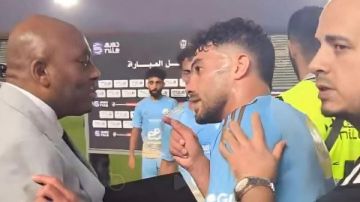 مشادة كلامية بين ياسر إبراهيم ومراقب الماتش بسبب جائرة رجل المباراة