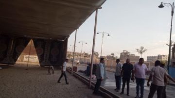 رئيس مدينة اشمون يتفقد التجهيزات النهائية لافتتاح معرض اهلا مدارس رئيس مدينة اشمون يتفقد التجهيزات النهائية لافتتاح معرض اهلا مدارس