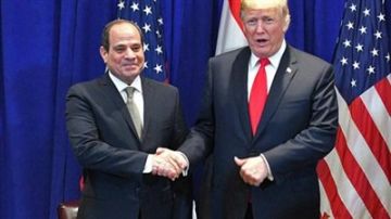 ترامب يشيد بعلاقاته مع الرئيس السيسي ويقدر جهوده في المنطقة
