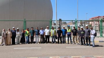 الصرف الصحي بالإسكندرية تستقبل وفدا طلابيا من الجامعة اليابانية