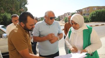 محافظ الوادي الجديد يتابع أعمال رفع كفاءة مبنى الجمهورية و أرض المعارض 