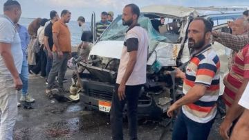 إصابات خطيرة في حادث على طريق بورسعيد دمياط الدولي