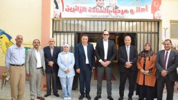 مدير الإدارة العامة للمجالس النيابية ووكيل تعليم بورسعيد يتفقدان مدارس إدارة شمال