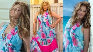 فستان البحر.. ليلى علوي تخطف الأنظار بظهورها