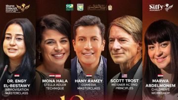 ماستر كلاس وورش تمثيل لسكوت تروست وهاني رمزي في مهرجان شرم الشيخ المسرحي للشباب
