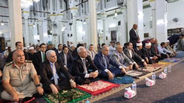 محافظ المنيا يشهد احتفالية الأوقاف بالمولد النبوي الشريف من مسجد صلاح الدين