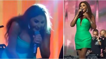 بحبك يا قمر.. إليسا تغازل أحد الحضور بحفلها في القاهرة