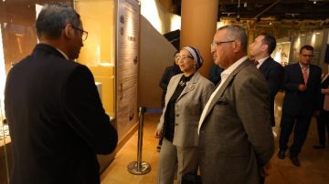 المستشارة أمل عمار واللواء خالد مبارك يتفقدان متحف شرم الشيخ