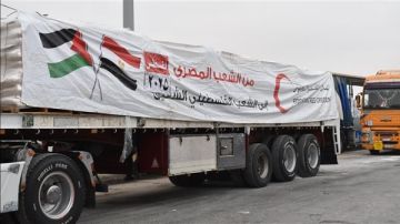 انطلاق قافلة المساعدات الإنسانية زاد العزة الـ 29 من مصر إلى غزة
