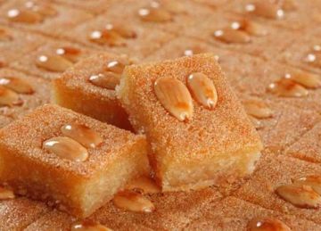 طريقة عمل بسبوسة صحية بدون بيض.. اعرفي السعرات الحرارية للقطعة الواحدة طريقة عمل بسبوسة صحية بدون بيض.. اعرفي السعرات الحرارية للقطعة الواحدة