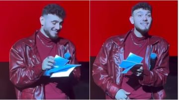 شعر بالخجل.. معجبة تونسية تلقي جواب غرامي على المطرب الشامي