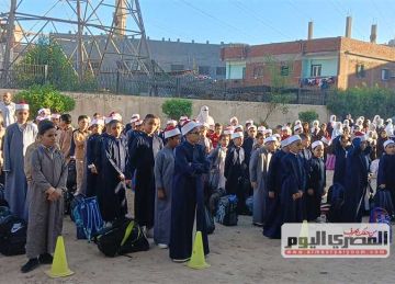 بالعمة والقفطان.. طلاب أزهر كفر الشيخ يحتفلون ببداية العام الدراسي الجديد