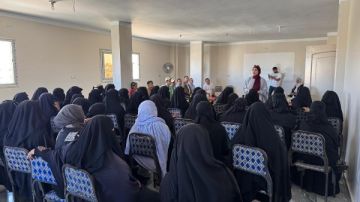  بحوث الصحراء ينظم دورة تدريبية لتمكين المرأة المعيلة في الشيخ زويد