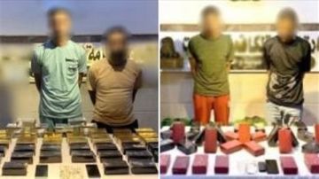 ضبط عناصر إجرامية مسلحة وبحوزتهم مواد مخدرة بـ 137 مليون جنيه