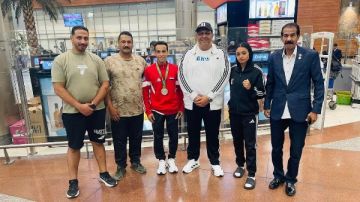 عودة بعثة منتخب مصر للكونغ فو إلى القاهرة قادمة من الدوحة