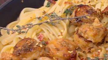 طريقة عمل مكرونة بينك صوص بالجمبري..بمذاق لا يقاوم