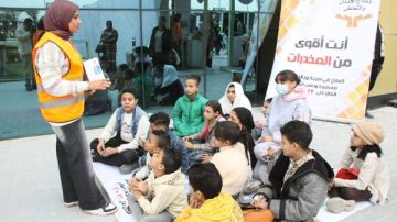 أنشطة صندوق الإدمان بمعرض الكتاب تستهدف حماية الشباب من الوقوع في براثن الإدمان