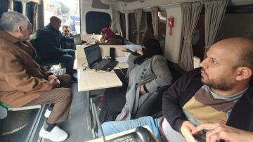 152 خدمة.. إقبال على المركز التكنولوجي المتنقل ببيلا في كفر الشيخ صور