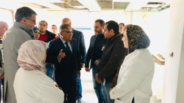 أعمال تطوير مستشفى التأمين بسندوب. تشكيل لجنة لإنهاء توصيل كابل الكهرباء بجهد أكبر