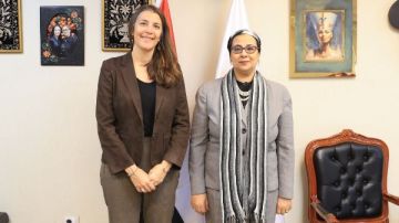 رئيس القومي للمرأة تستقبل مديرة مكتب التعاون مع الوكالة الفرنسية للتنمية فى مصر