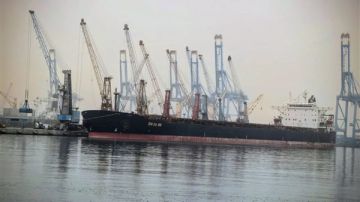 ميناء دمياط يستقبل أكبر حمولة بضائع عامة في تاريخه قادمة من الصين