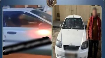 ضبط قائد سيارة ارتكب فعلا منافيا للآداب في الجيزة