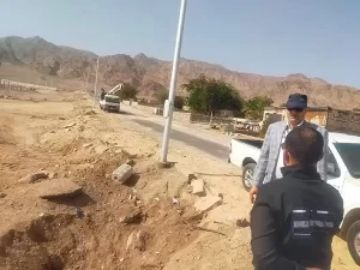 جنوب سيناء.. تطوير المدخل السياحي لحى الترابين بنويبع