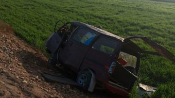 إصابة 4 أشخاص في انقلاب ميكروباص بطريق بني عدي بأسيوط