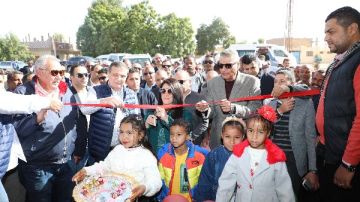 تشغيل محطة قرية الشهامة بالطاقة الشمسية باستثمارات 1.5مليون جنيه لخدمة 480 فدانا صور