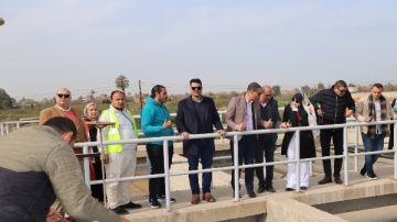 تمهيدا للتشغيل.. رئيس مياه القليوبية يتابع جاهزية محطة معالجة الصرف الصحي بـ بلتان