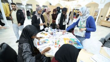 انطلاق فعاليات اليوم الخامس بجناح الأزهر بمعرض الكتاب واستمرار الإقبال الجماهيري عليه