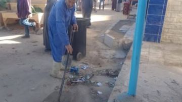 مدينة مرسى مطروح :رفع القمامة والمخلفات من السوق الحضاري