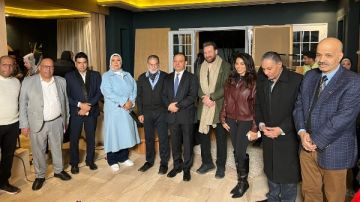 قيادات التليفزيون المصري يحضرون تصوير مسلسل حق ضايع