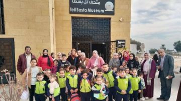 متحف تل بسطا ينظم جولة للتعرف على أدوات مصنوعة من حجر الظران