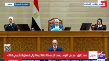 بدء الجلسة الافتتاحية لمجلس النواب برئاسة النائبة عبلة الهواري بدء الجلسة الافتتاحية لمجلس النواب برئاسة النائبة عبلة الهواري