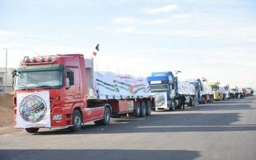 الهلال الأحمر: قافلة زاد العزة الـ119 تتضمن أطنانا من المساعدات الإنسانية لغزة