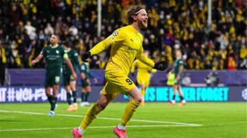 بطل النرويج يتفوق على مانشستر سيتي 2-0 في الشوط الأول بدوري الإبطال