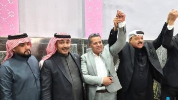 جلسة الصلح بين قبيلتي البياضية والعبابدة لإنهاء الخلافات التي نشبت على خلفية العملية الانتخابية.. صور