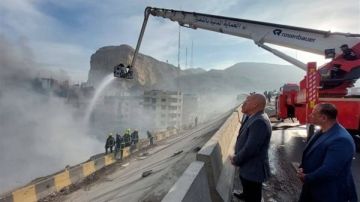 سيارات إطفاء وطائرة درون.. التفاصيل الكاملة لـ حريق منازل منشية الزرايب