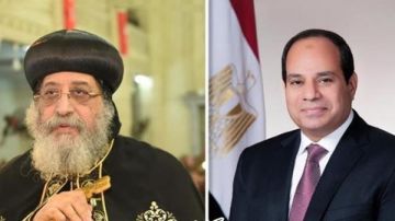 الرئيس السيسي يبعث برقية تهنئة إلى قداسة البابا تواضروس الثاني بعيد الميلاد المجيد