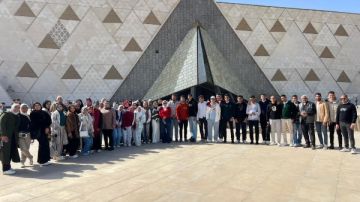 المتحف المصري الكبير يستقبل طلاب جامعة الوادي الجديد