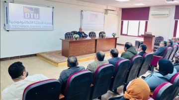 رئيس جامعة الدلتا التكنولوجية يؤكد على دعم وتطوير بيئة العمل الجامعي