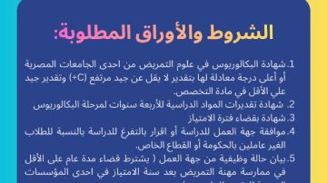 تمريض سوهاج تعلن استمرار التقديم الإلكتروني للدراسات العليا بجميع التخصصات بنظام الساعات المعتمدة
