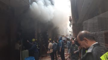 حريق في عقار سكنى بالقليوبية حريق في عقار سكنى بالقليوبية