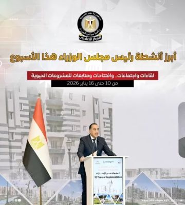 مجلس الوزراء يستعرض بالإنفوجراف أبرز أنشطة هذا الأسبوع