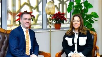 منال عوض تبحث مع السفير البريطاني بالقاهرة سبل التعاون